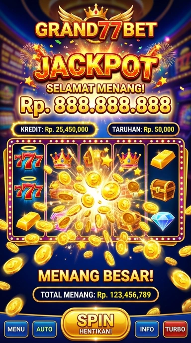 Tampilan antarmuka pengguna dari aplikasi grand77bet yang ramah dan intuitif.